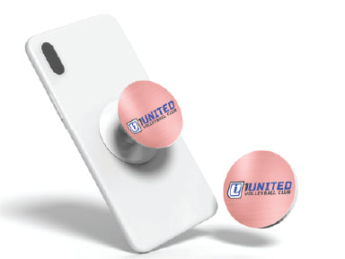 1 United Pop Sockets in Pink and Silver
